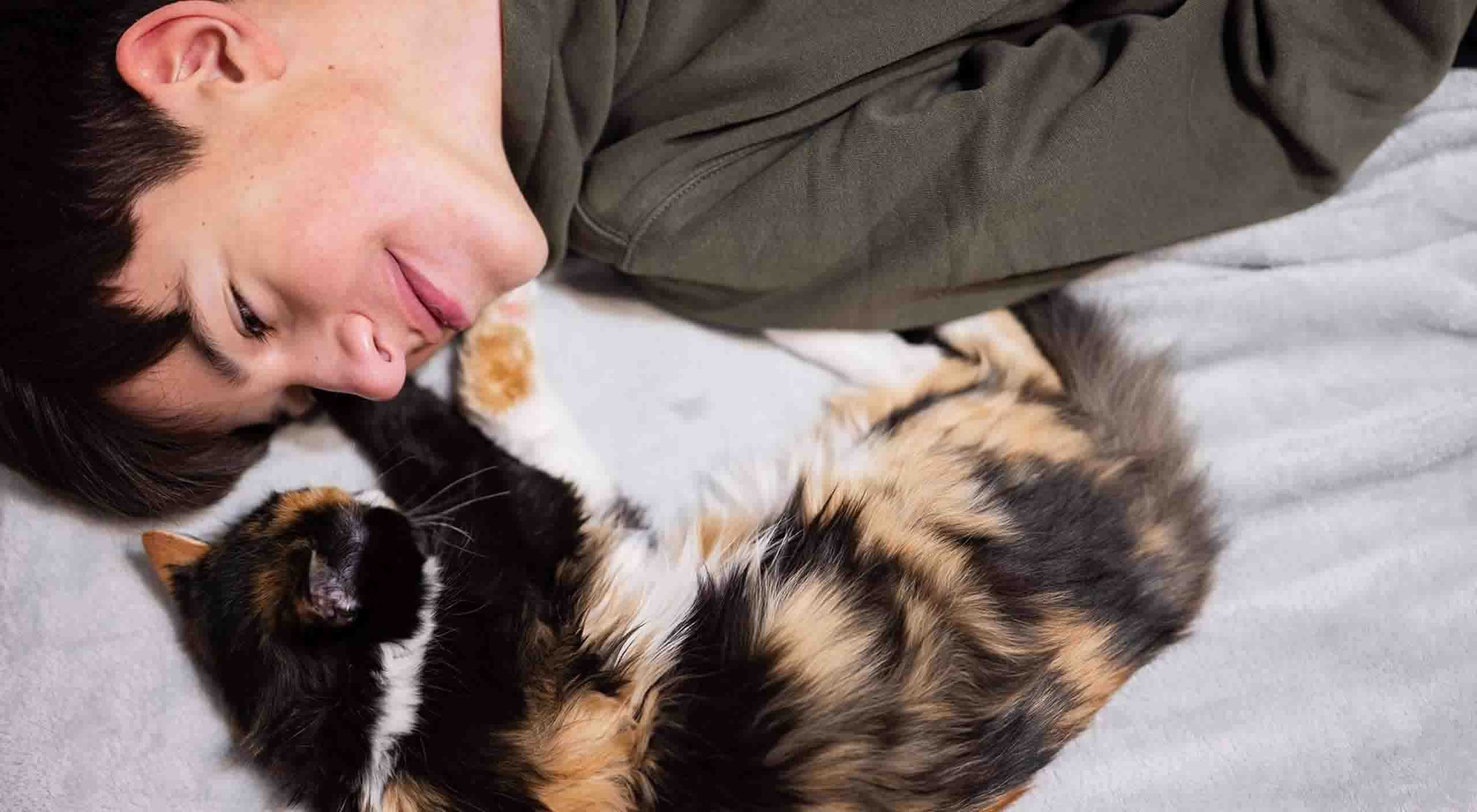 Tommy with Cat
