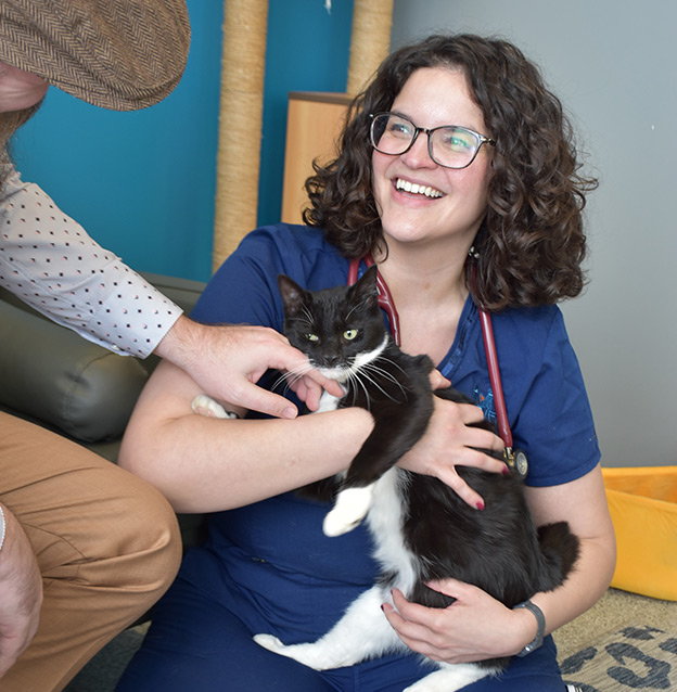 Vet with Cat