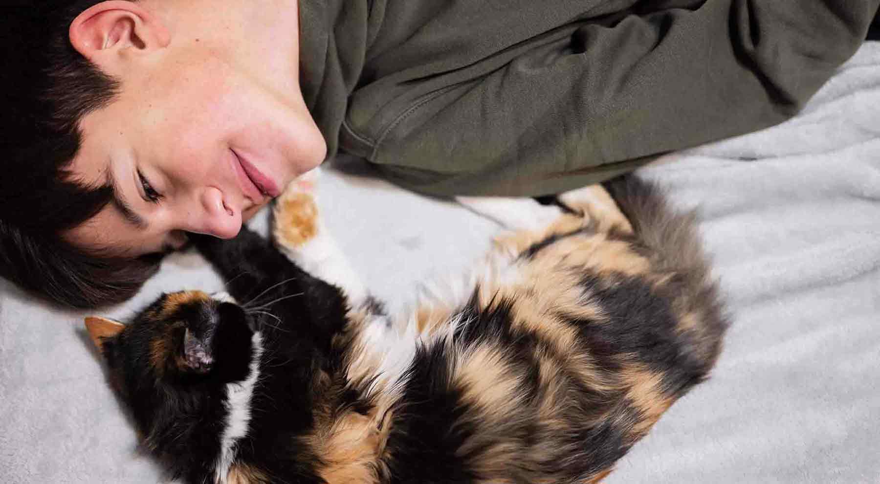 Tommy with Cat